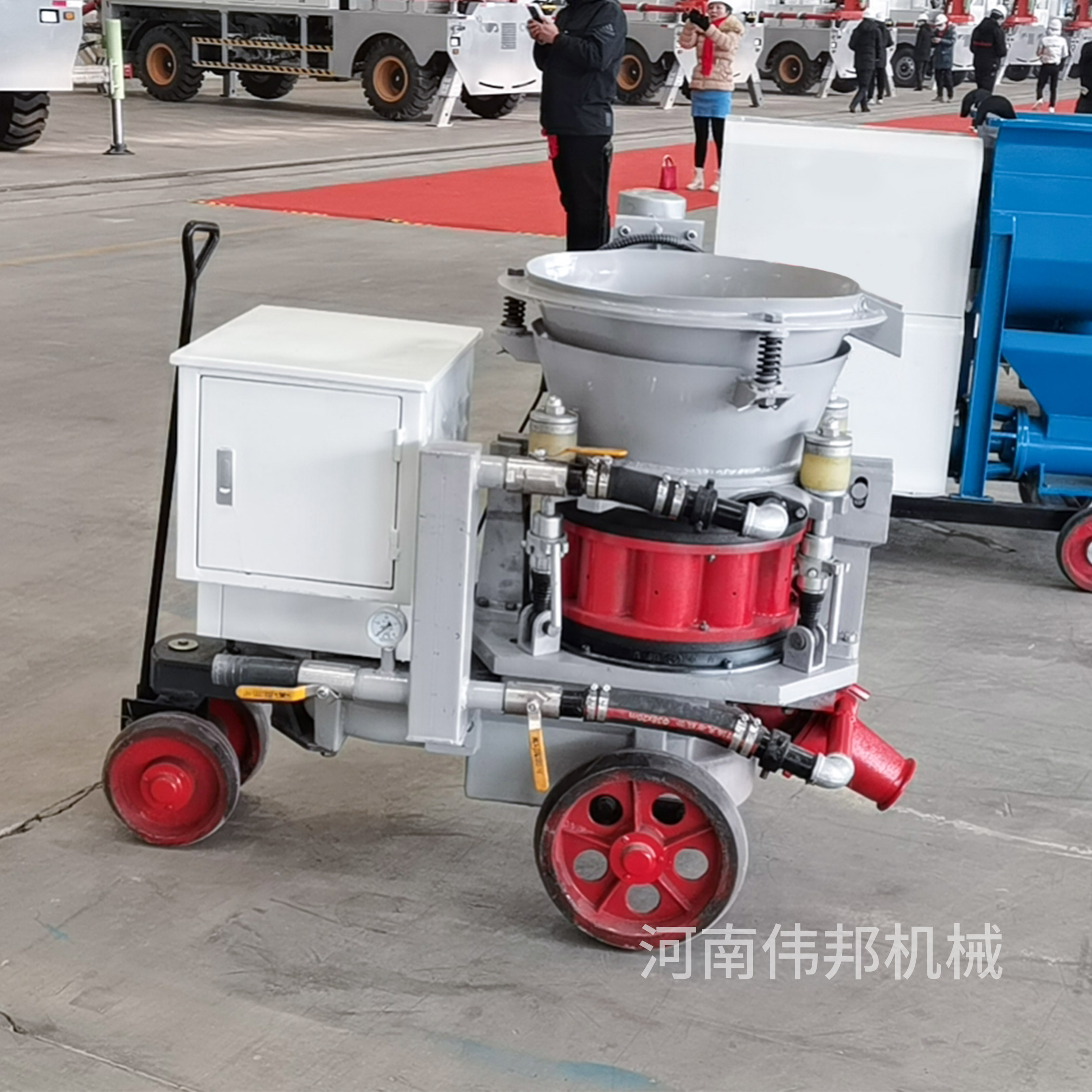 6方干喷浆机7立方混凝土干喷潮喷机