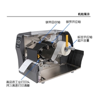 斑马打印机剥离器 ZT410条码打印机 剥离配件更换安装剥离