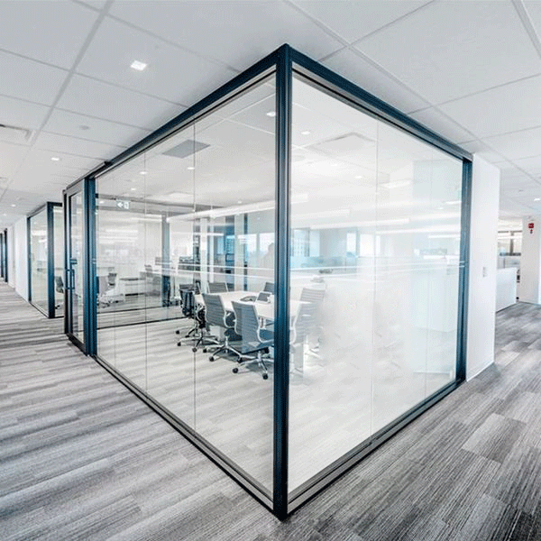 深圳福摩贝斯智能调光玻璃办公室商务中心隔断雾化玻璃