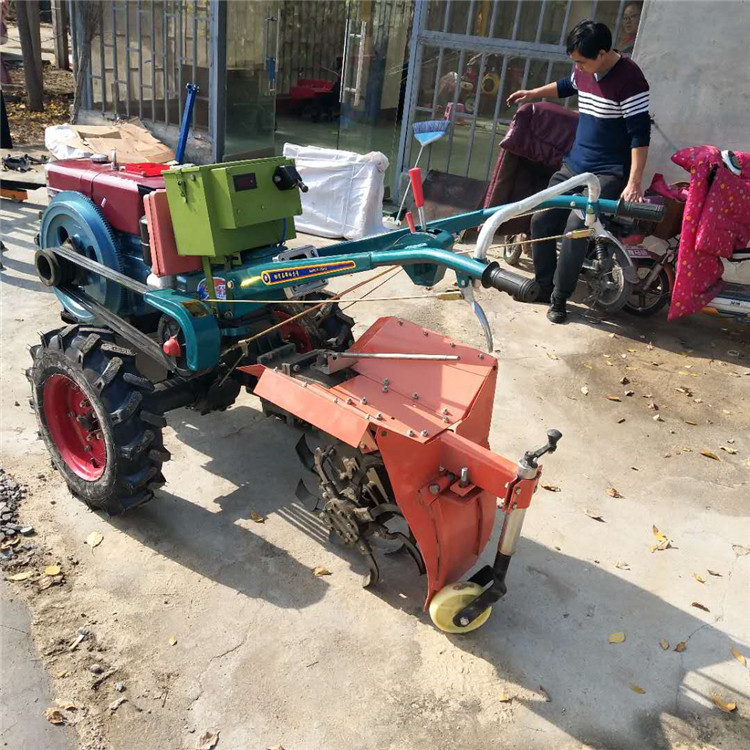 農用水田打地機可乘坐手扶耕地機18馬力柴油手扶旋耕機