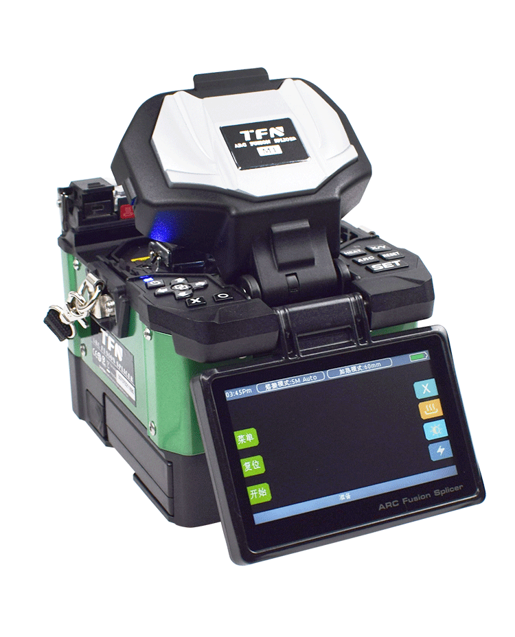 tfn m one 光纤熔接机 四马达 40km线路工程机 触摸屏高效 三合一夹具