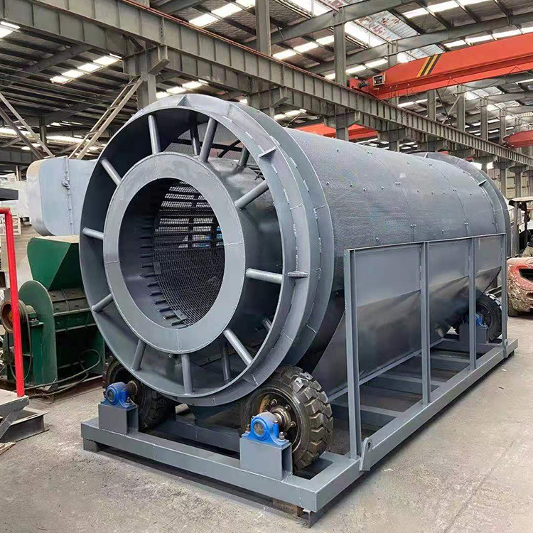三层滚筒筛煤炭机 流动式滚筒筛分机 山东无轴滚筒筛石机 裕科