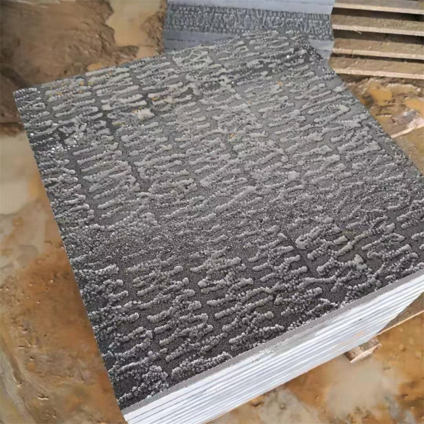 中国黑大理石斧剁面加工