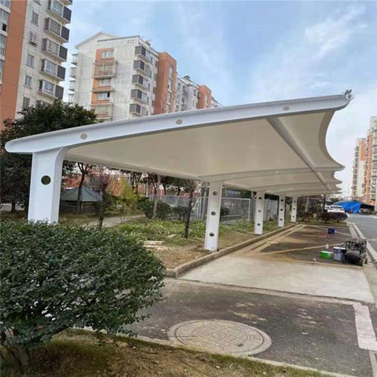 定制嘉兴停车棚遮阳蓬-户外大型停车场停车蓬-电动车棚-质量保证