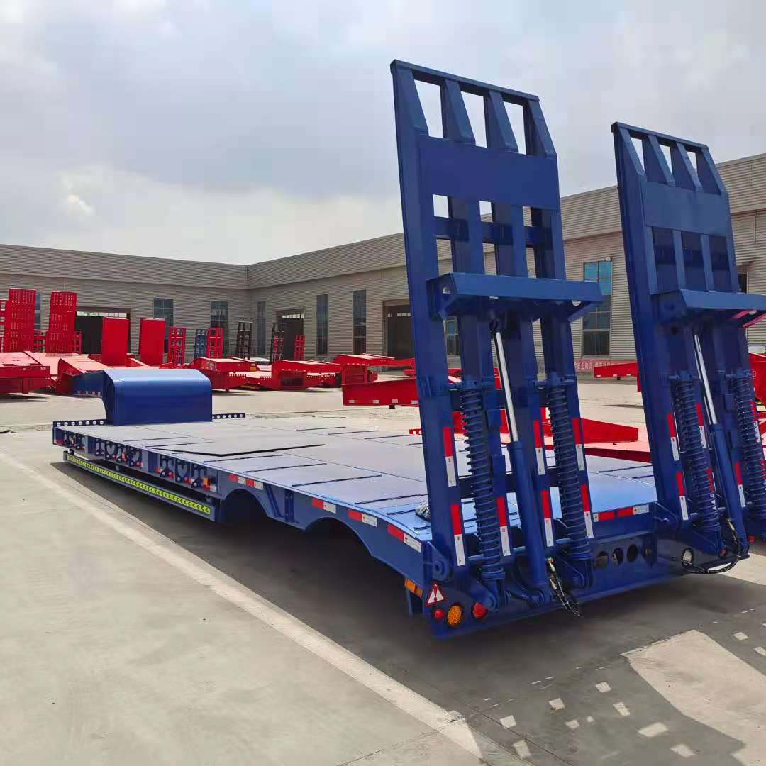 轮胎外漏低平板半挂车 五线十轴低平板半挂车 批发销售