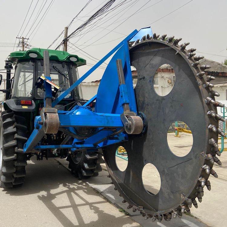 拖拉机开沟机 大圆盘开槽机 电缆开沟机出售厂家