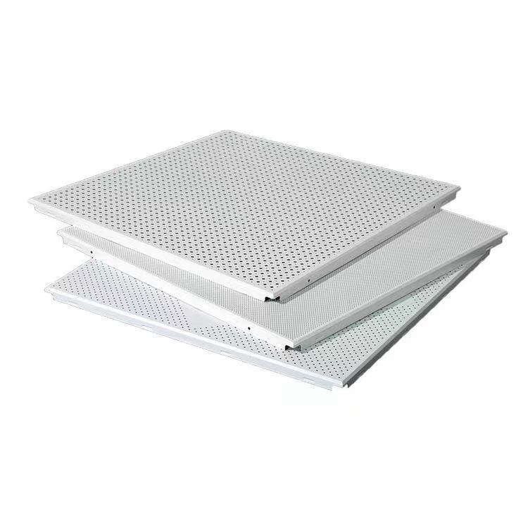 08厚方型防静电600x600穿孔吸音机房吊顶铝扣板工程铝扣板吊顶