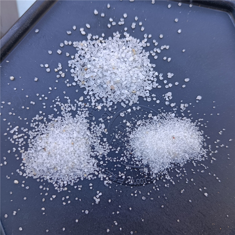 圆粒白砂 20-30目白色圆粒砂 雪花白圆砂 质感砂