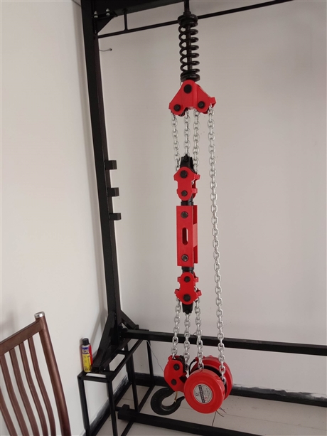 垂直群吊焊罐环链葫芦-倒挂-360中节式DHP环链电动葫芦