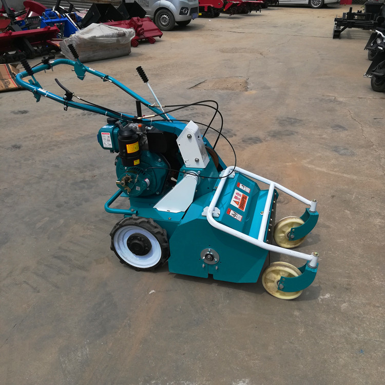 电启动柴油碎草机 农用手扶式灭茬机 河道旁除草割草机