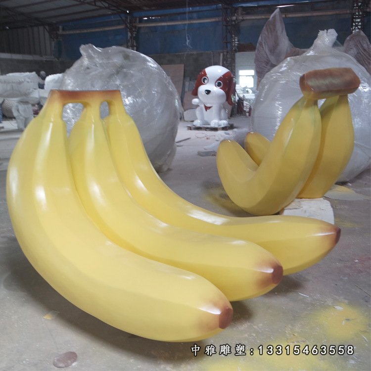 玻璃钢香蕉雕塑