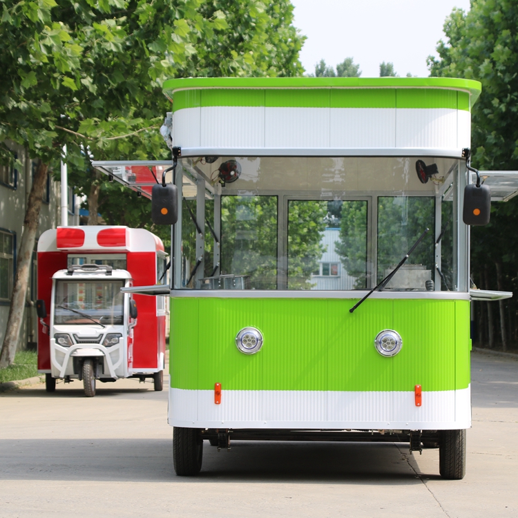 酸辣粉小吃车披萨四轮小吃车街边摊小吃车厂家直营