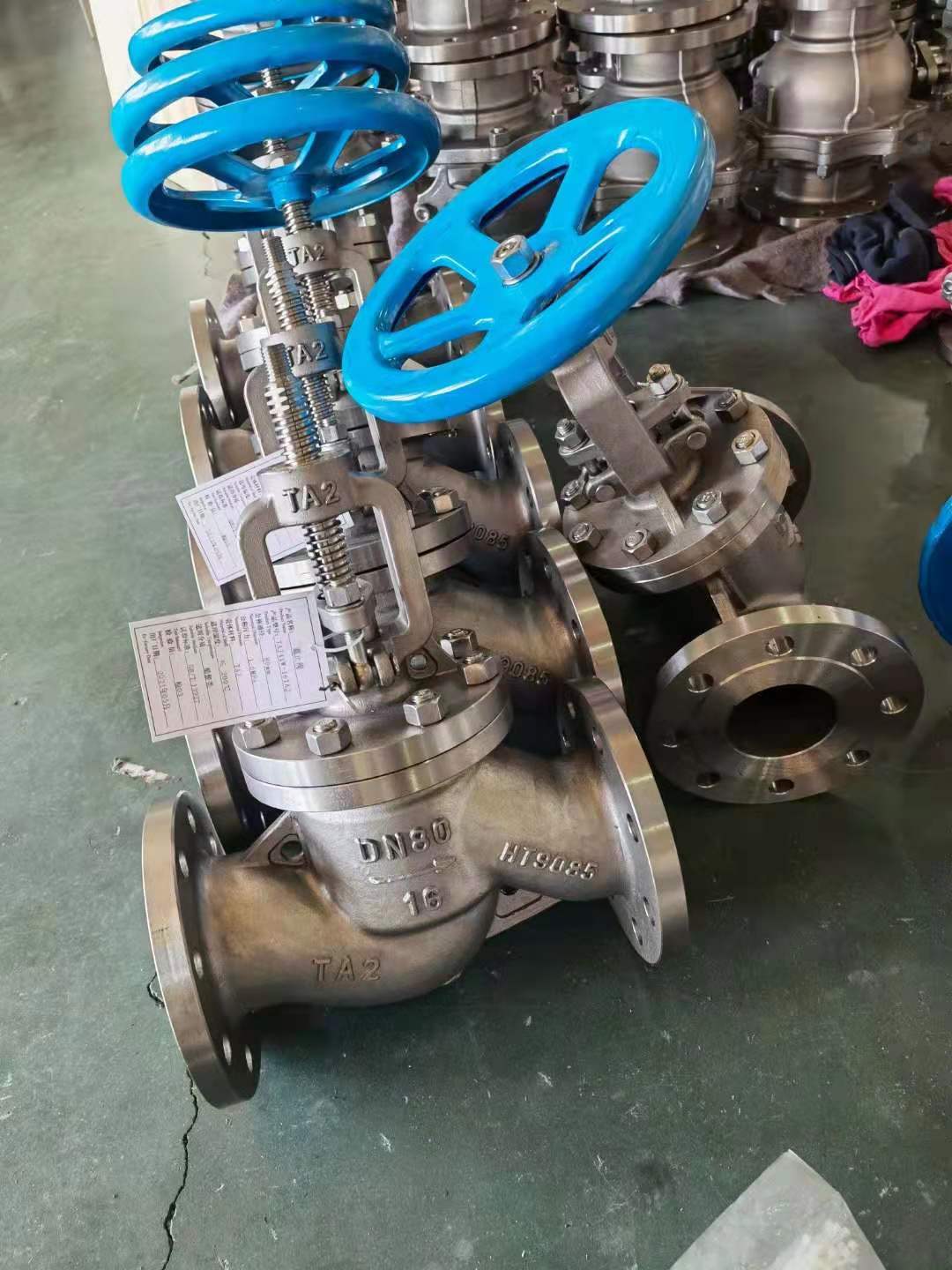 对夹连接钛蝶阀d373w16ti钛对夹蝶阀