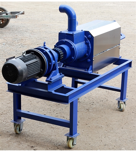 淀粉药渣脱水设备家用养殖固液分离机小型可移动粪便干湿分离机