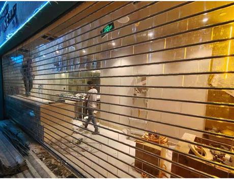 北滘高档透明水晶卷帘门防盗店铺商铺pvc水晶卷闸门顺德卷闸门