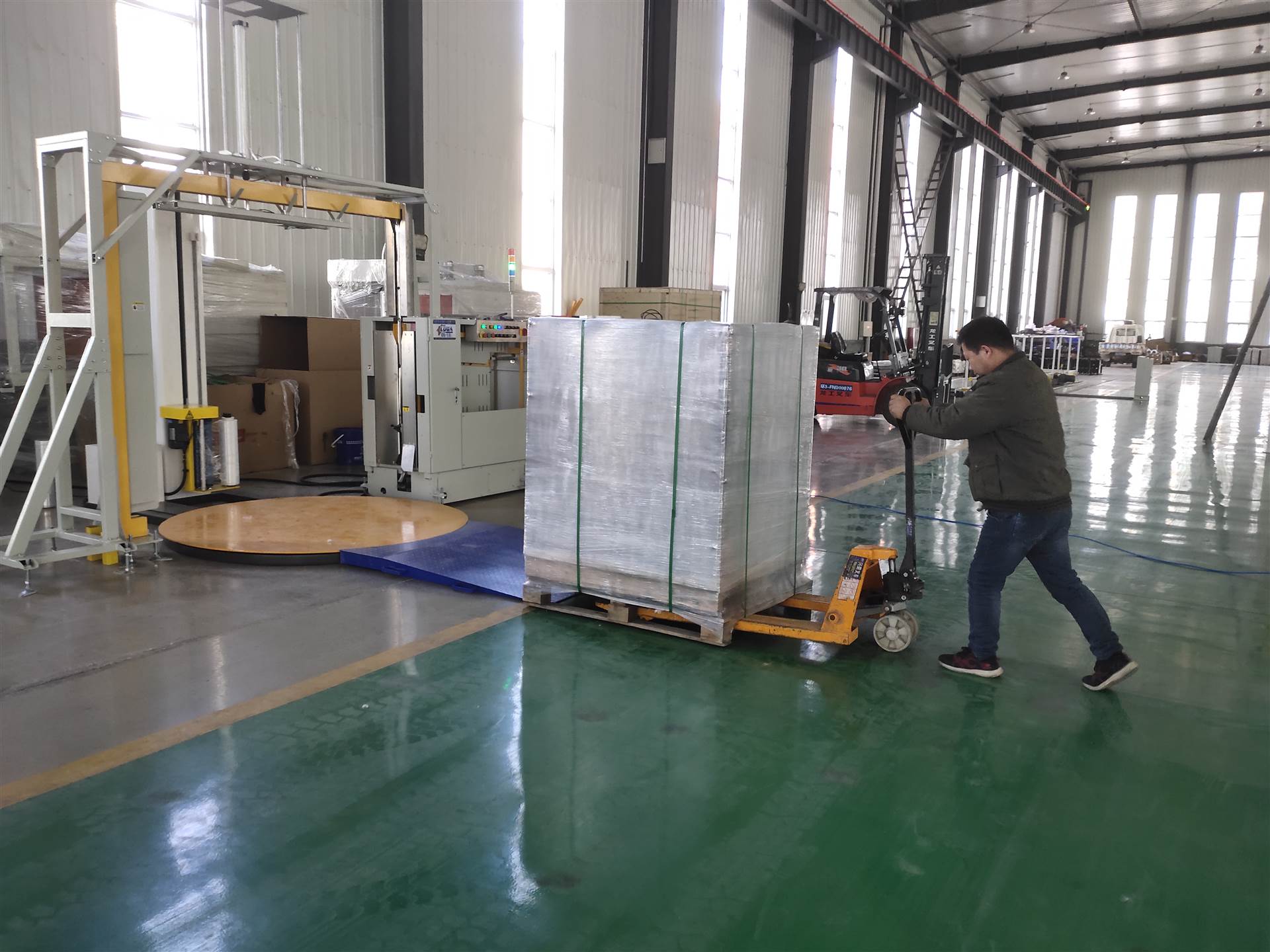 井字打包线汽车轮毂打包专用