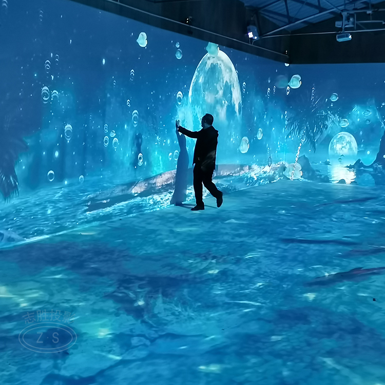 全息墙面地面互动投影 广州沉浸式投影设备厂家