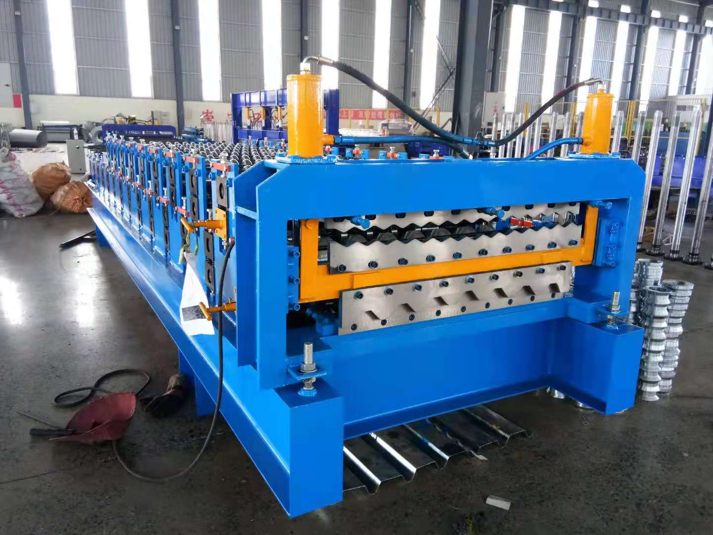 兴和机械生产一机两用全自动850/750双层压瓦机