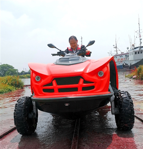 水陆两栖救援车 水陆两栖摩托车艇四轮车 全地形车阿尔戈
