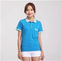 上海短袖Polo衫定制印字 订做广告衫 俏依服饰