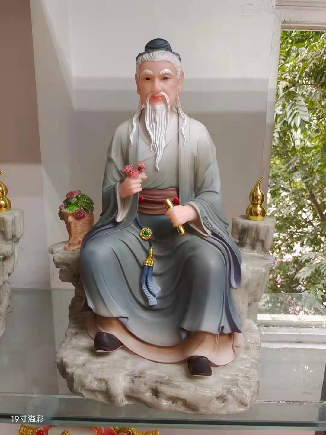 精品药王华佗彩绘汉白玉神像雕塑佛像大全