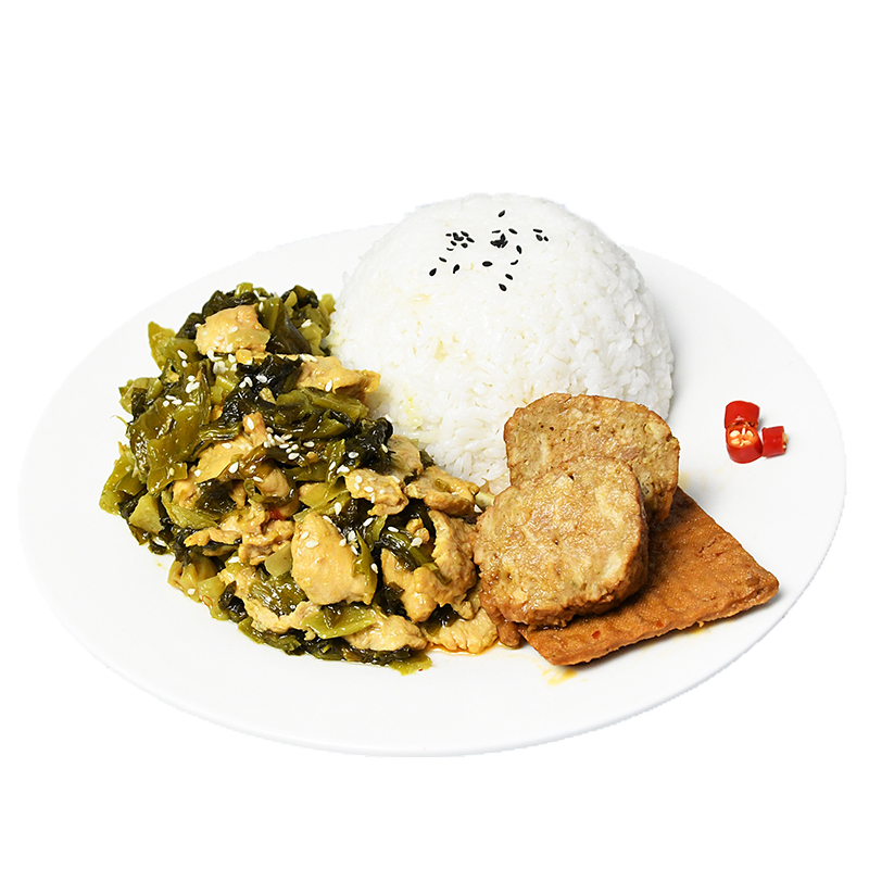 粮农菜肴包 酸菜肉片220g 速食快餐小碗菜外卖盖浇饭