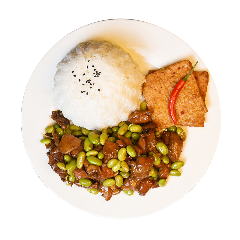 粮农料理包 毛豆烧鸡200g 速食快餐小碗菜外卖盖浇饭