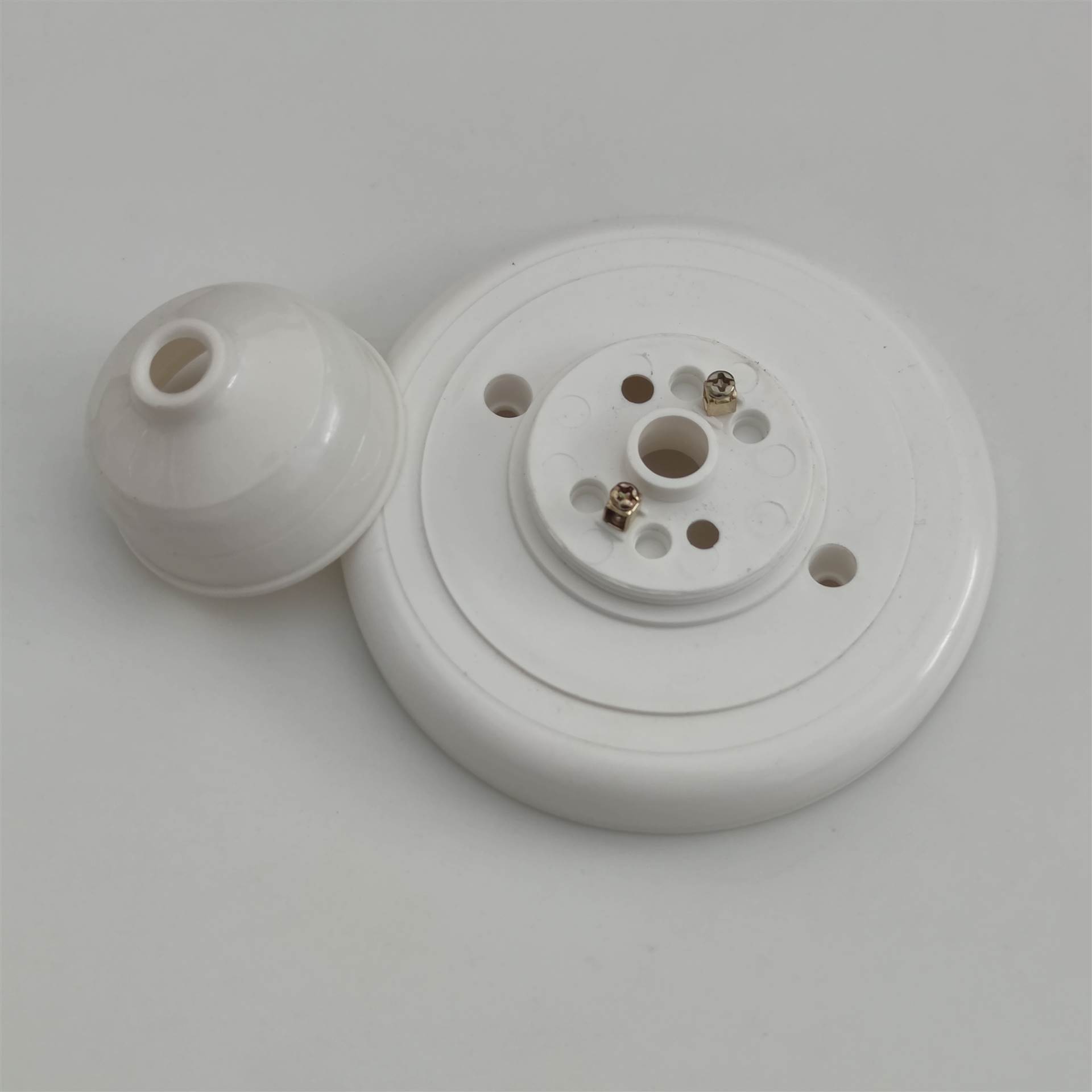 吸顶式塑料特大吊线盒直径11公分 二合一吊线盒