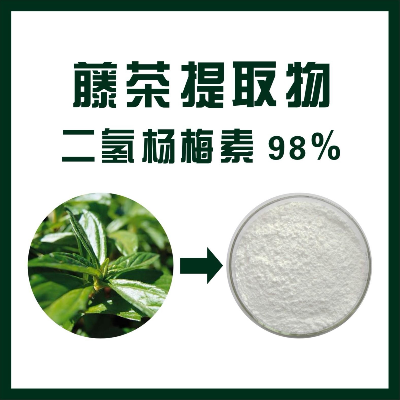 dihydromyricetin dmy【植物来源】藤茶属葡萄科,蛇葡萄属,学名为显齿