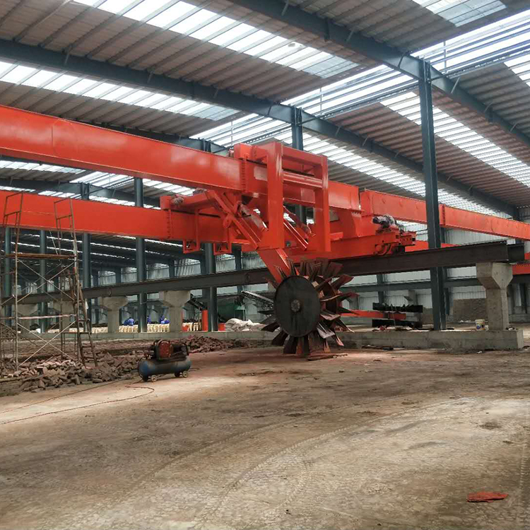 生物有机肥生产线设备 叶轮式翻抛机 19米叶轮式翻堆机