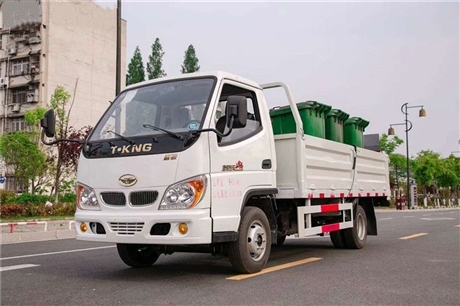 唐骏5方桶装垃圾运输车  一车多用