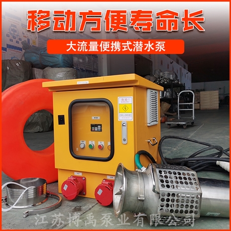 便携式高压潜水泵 大流量防爆水泵 无堵塞潜水泵 博禹