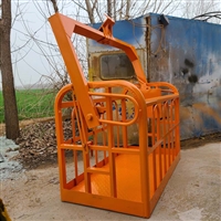 外墻施工建筑吊籃 帶免拆小鉤支架 鋼板焊接懸掛吊籃