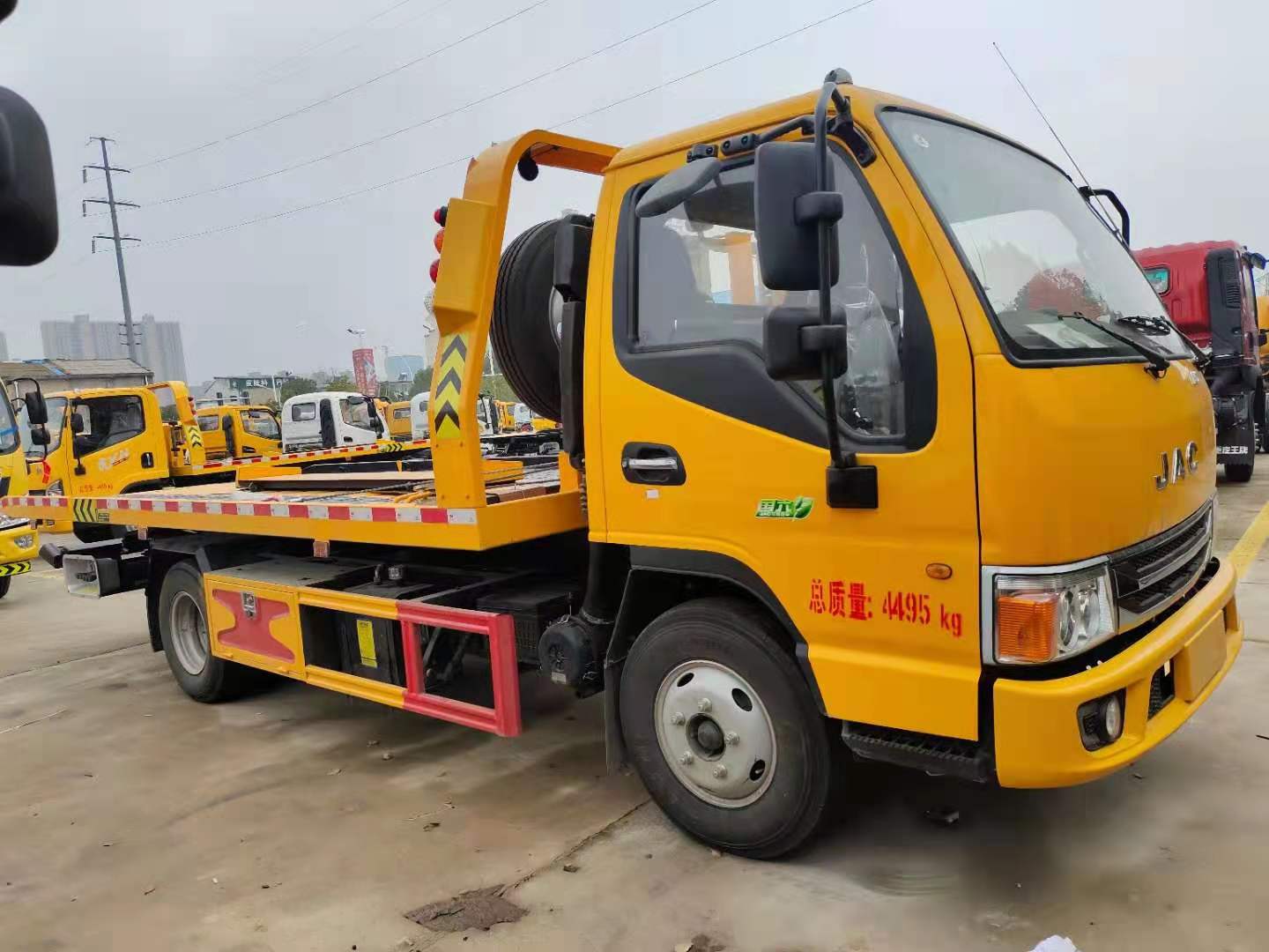 道路救缓一托二平板清障车道路救缓车多功能清障车