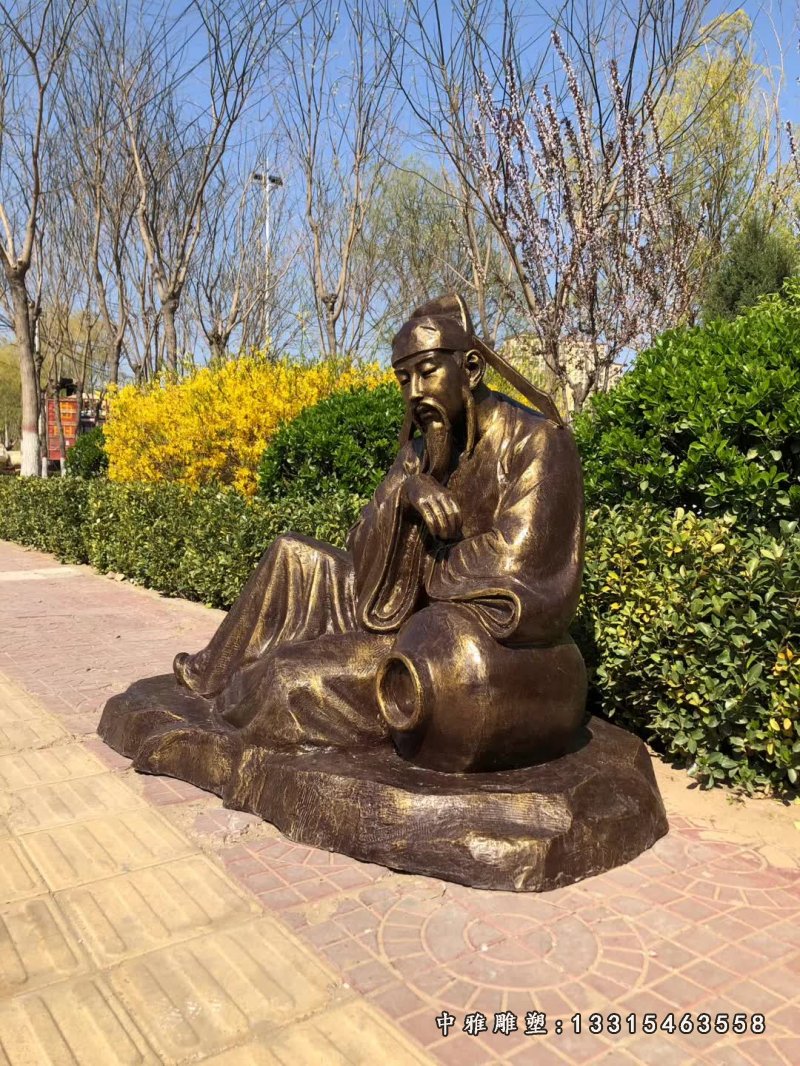 公园民俗人物铜雕雕塑