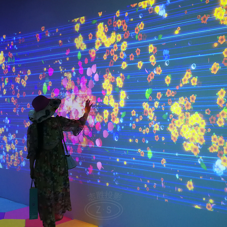 墙面投影墙面互动投影方案5d墙面互动投影设备