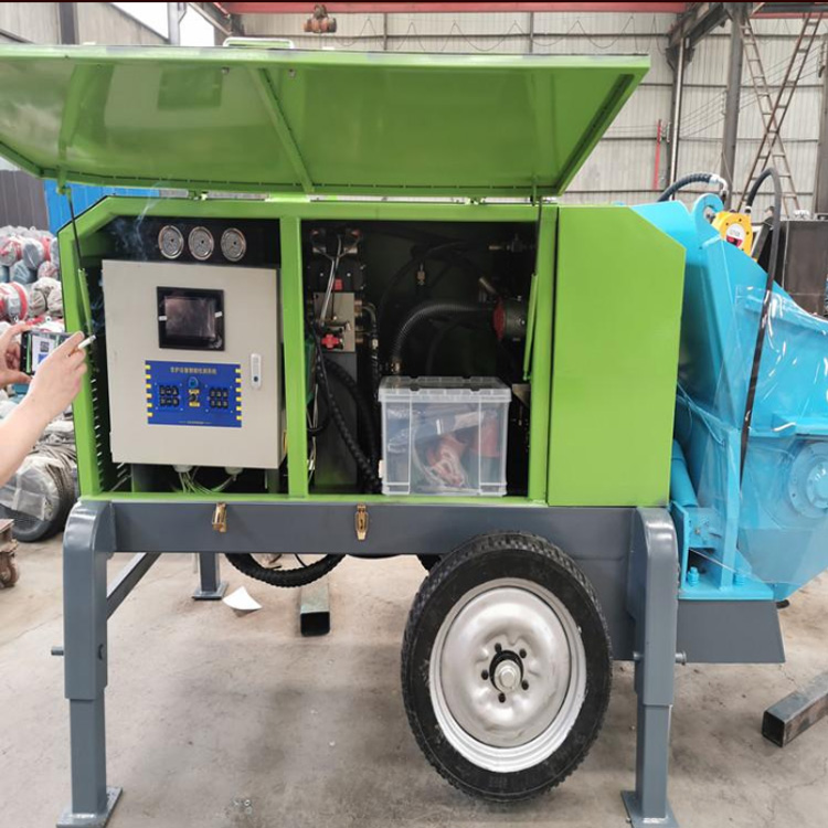 湿喷机隧道坡护坡泵送细石湿喷机边坡混凝土湿喷机