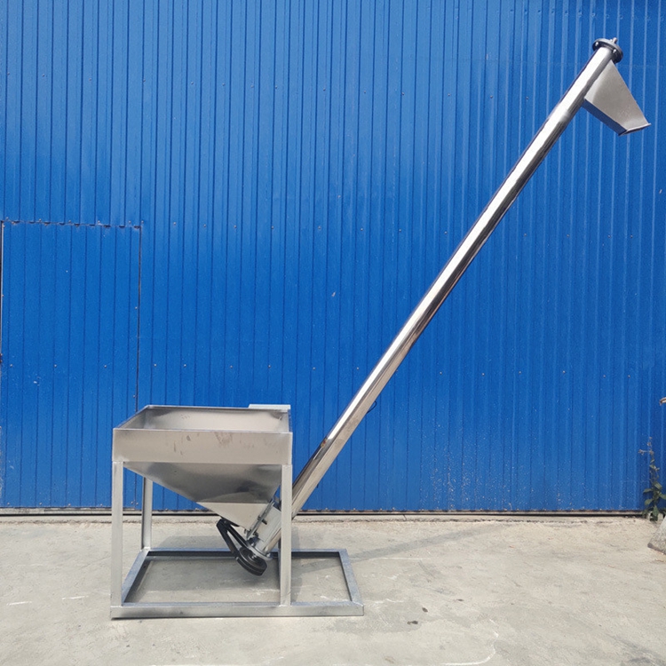 不锈钢螺旋上料机管式螺旋提升机粉末螺杆自动上料机