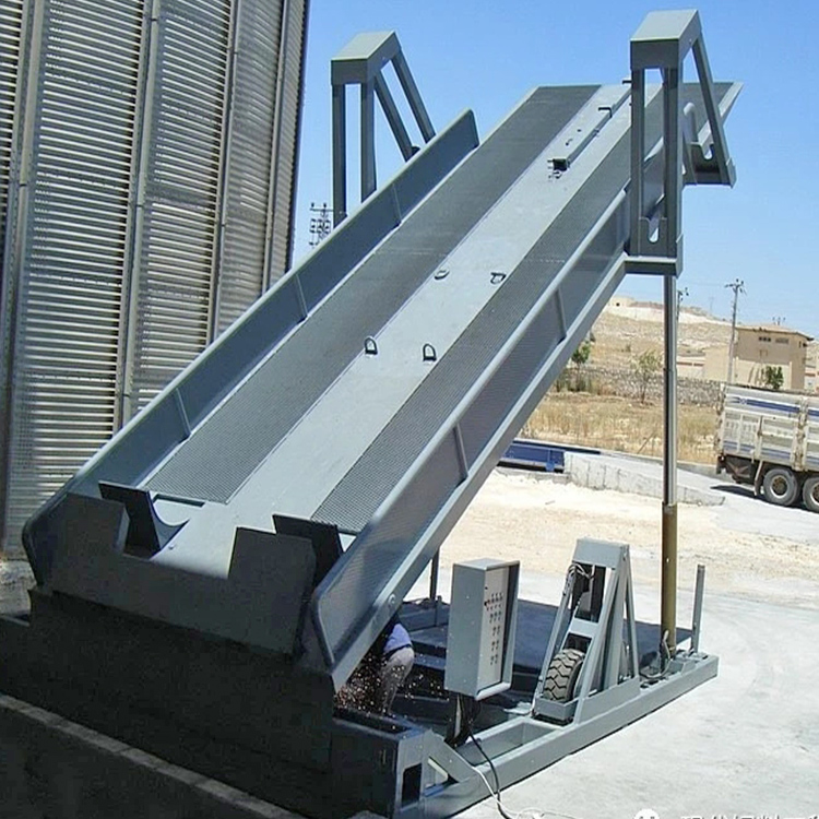 山东移动式液压翻板卸粮机 小型自动卸车机价格找众诚机