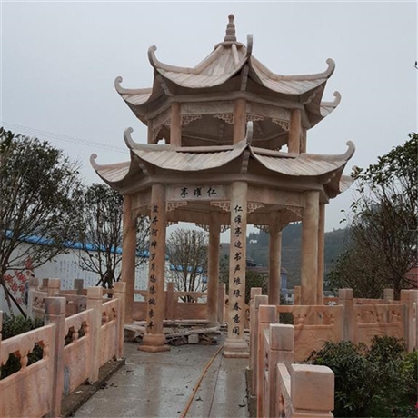 双层石凉亭厂家