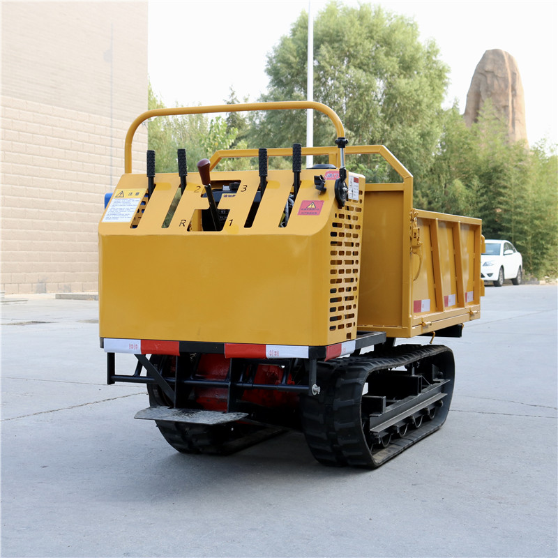 液压履带自卸车多功能全地形水田坡路运输车1吨山地爬山虎