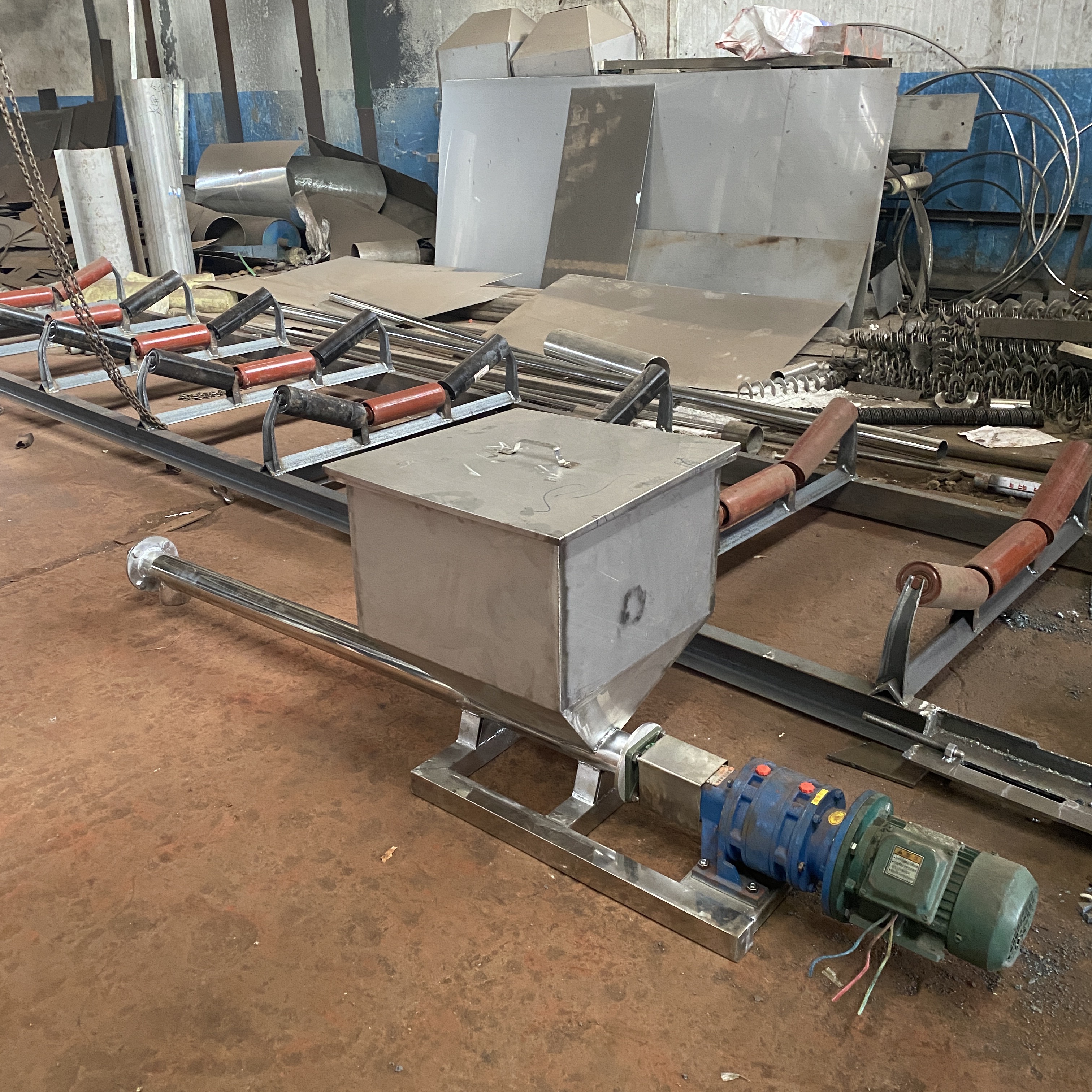 杂粮五谷螺旋喂料机facai水平出料给粉机