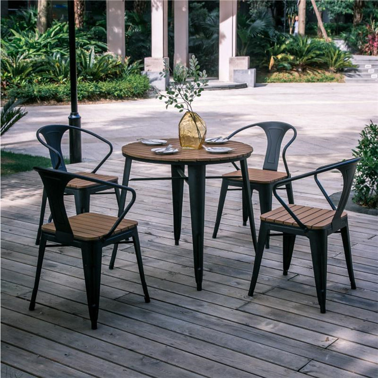 酒店户外餐桌椅 室外休息桌椅 户外家具定制 防腐木材质