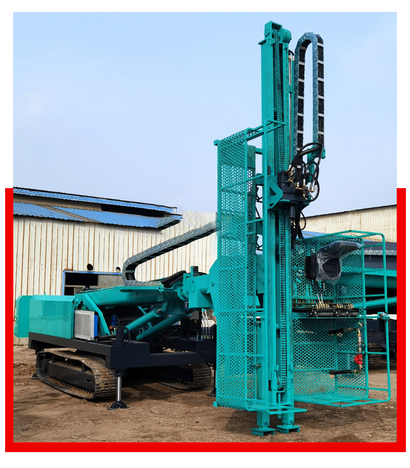 护坡锚固钻机高举升锚固钻机12米高空作业岩石钻机边坡支护钻机