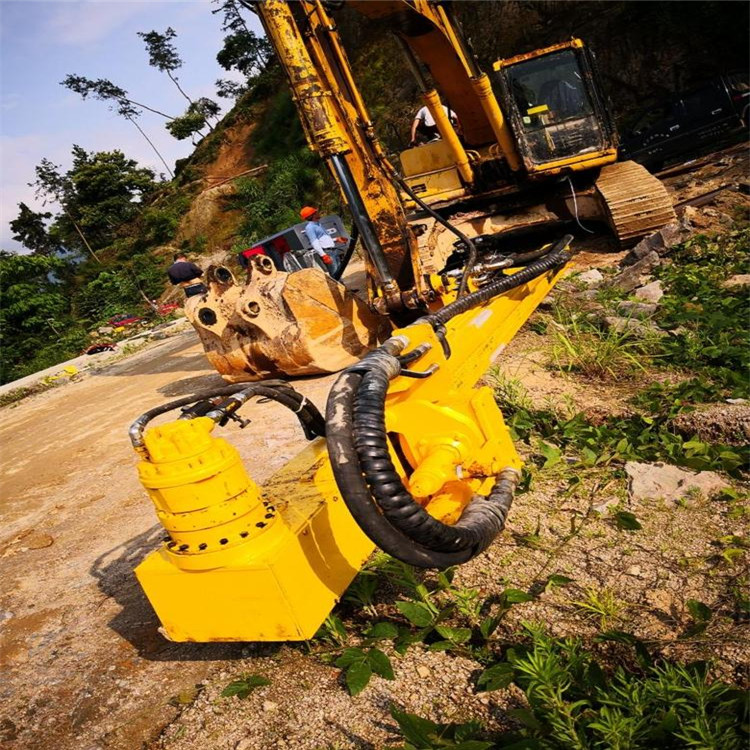 开挖渠道挖不动混凝土劈裂器 矿山岩石劈裂机 液压石块电动劈石机