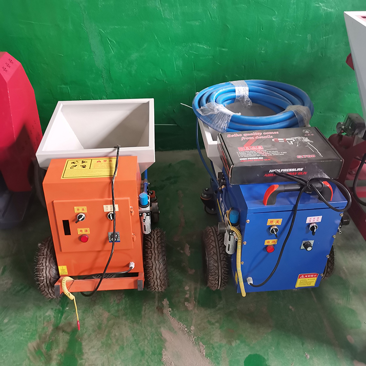 外墙真石漆喷涂机设备厂家 防火喷浆机 吊篮专用