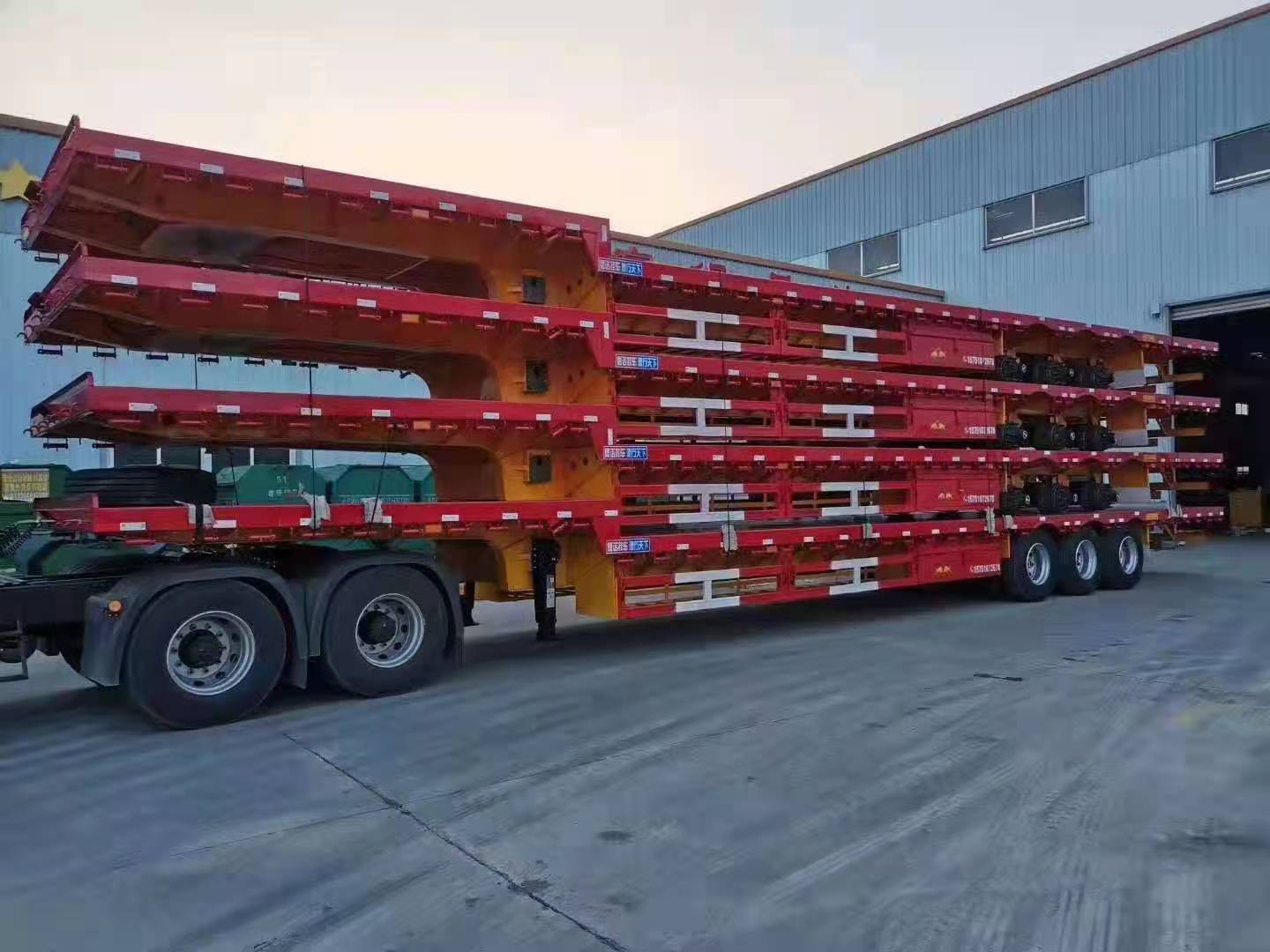 13.75米大板 多功能平板半挂车 山东销售 高低板大板