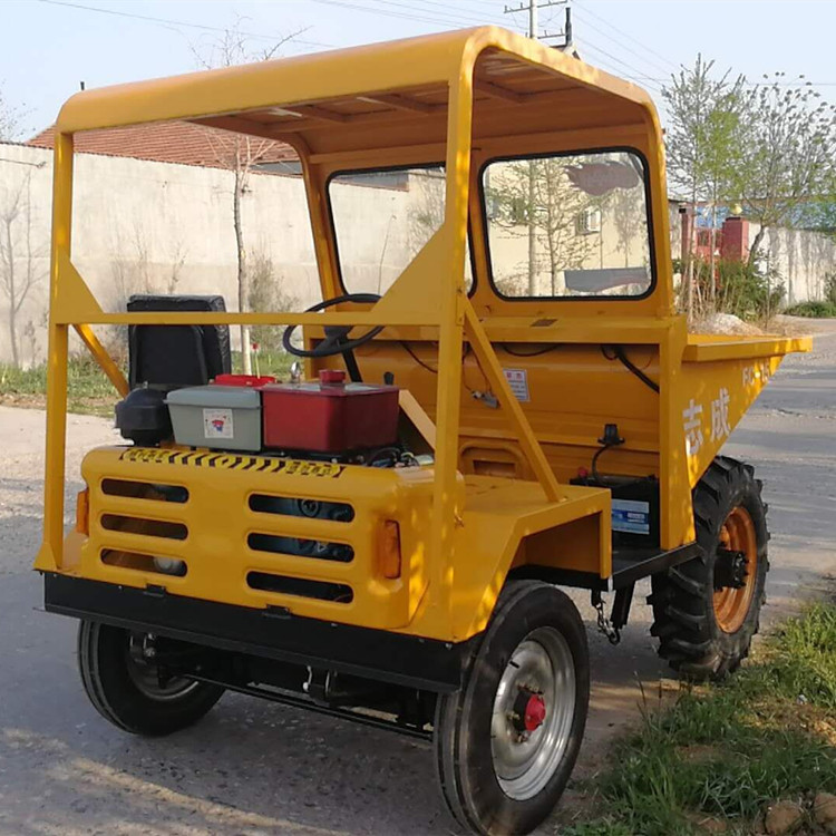 浩阳机械柴油翻斗车蹦蹦车工程运料自卸车前置卸料都蹦蹦车