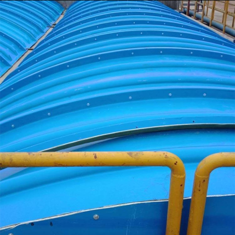 污水池盖板大跨度玻璃钢拱形盖板污水除臭罩圆形集气罩盖板