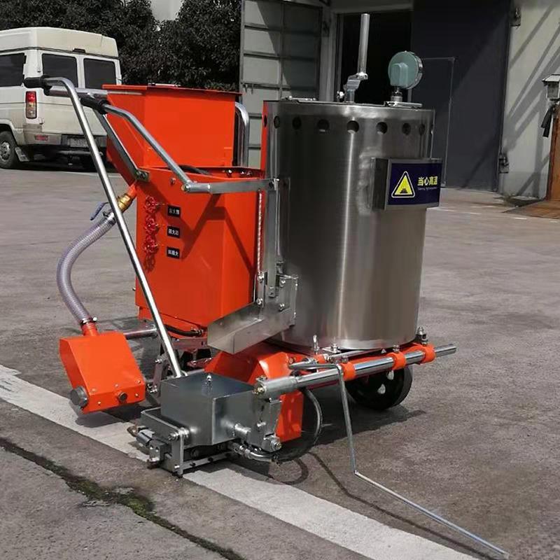 单枪冷标划线机手推式冷喷划线机小区道路停车位标线机画线车